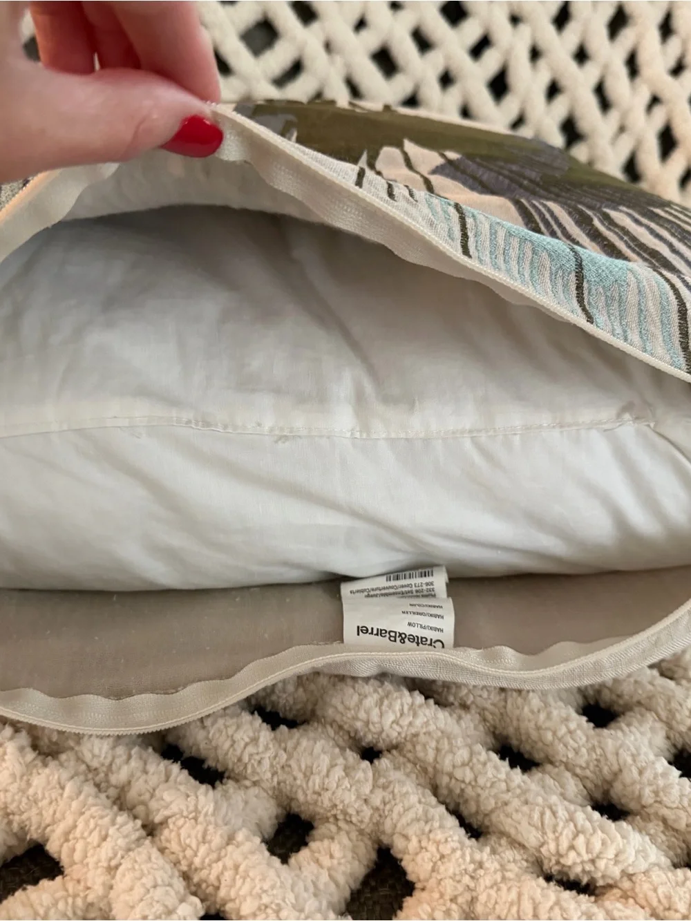 Two Decorative Accent Pillow Covers- Crate&Barrel